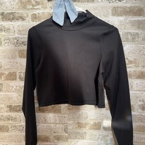 AERIE Mock Neck Long Sleeve Top